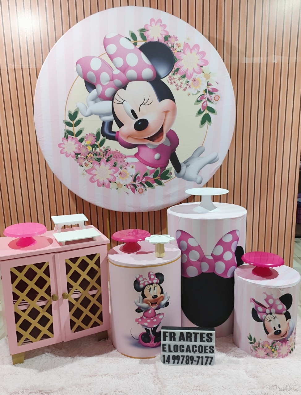 Minnie Rosa 2 - Kit Prata - FR artes