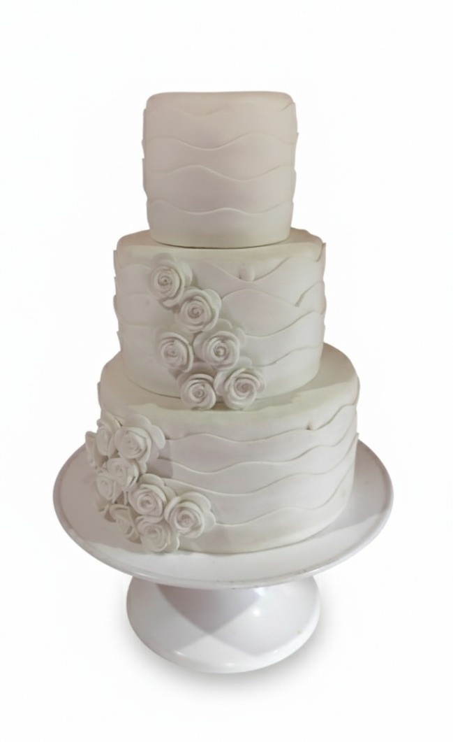 Bolo Fake Casamento 2 Ou 3 Andares - FR artes