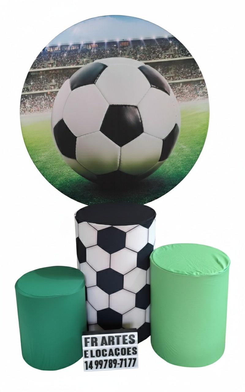 Jogo de Capa (Painel + Cilindros) Futebol Bola - FR artes