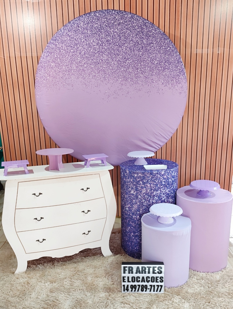 Glitter Lilas- Prata - FR artes