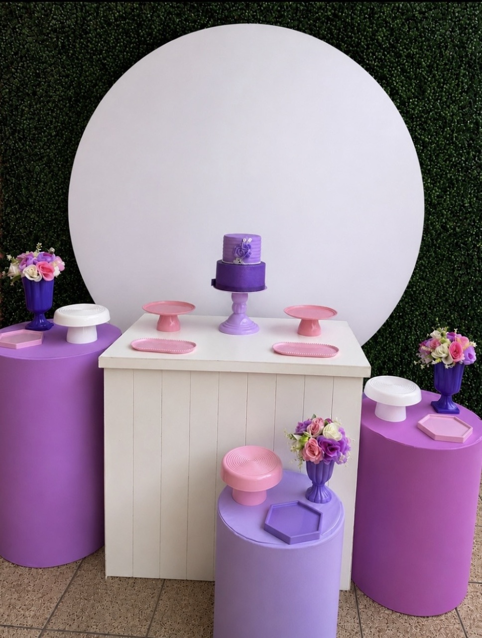 Lilás Com Branco Kit 3 - Peguemontejaragua