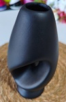 Vaso P Preto Trabalhado de Gesso  - imagem 2