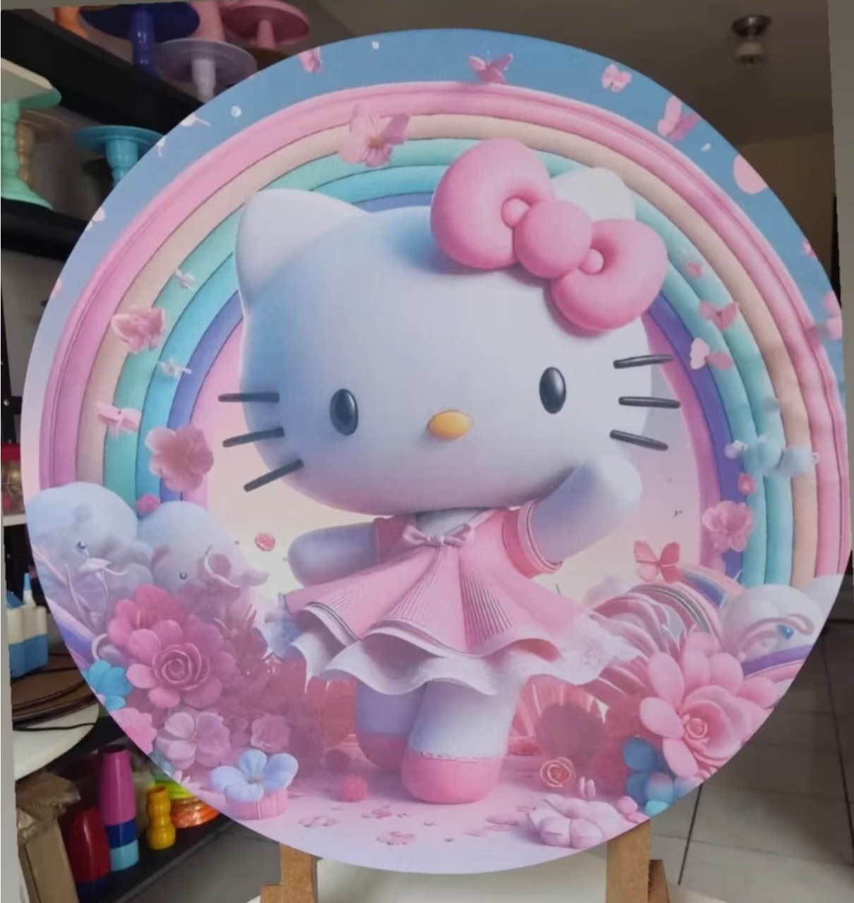 Hello Kitty Rosa (Capa) - Minifestaliv 