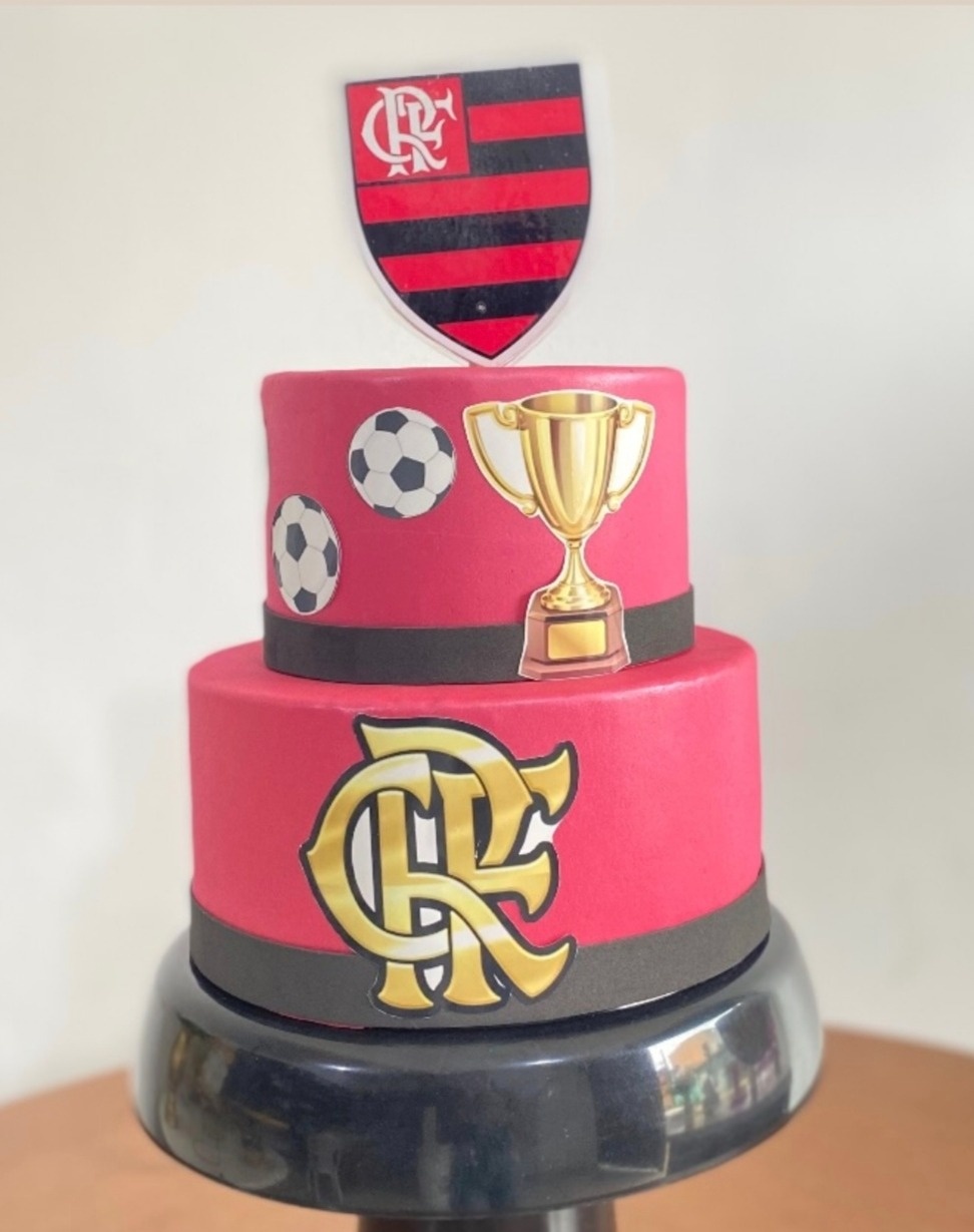Bolo Fake Flamengo - Minifestaliv 