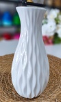 Vaso P Branco Trabalhado Cerâmica  - imagem 2