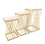 Mesa de Ferro E Tapua de Pinus (Trio) - imagem 1