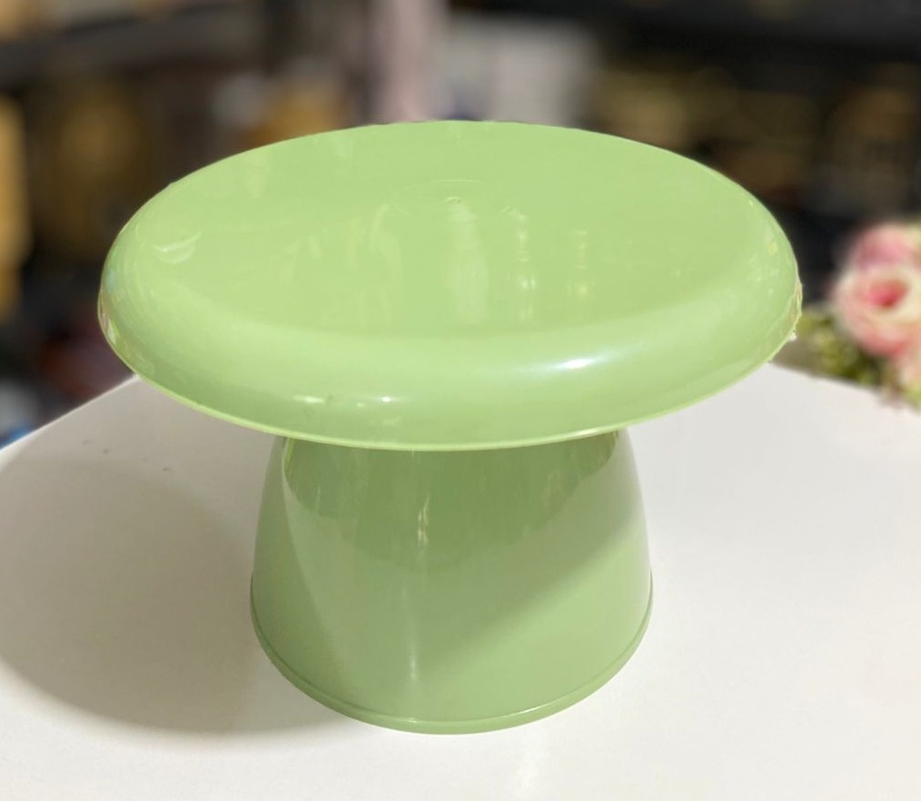 Boleira Verde Menta Cogumelo Baixa  - Minifestaliv 
