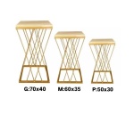 Mesa de Ferro E Tapua de Pinus (Trio) - imagem 2