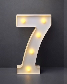 Led 7 de Mesa  - Minifestaliv 