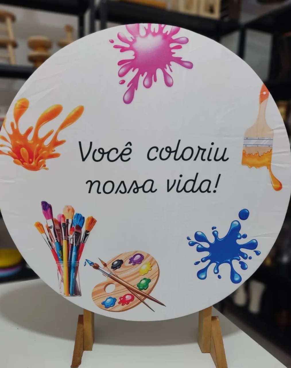 Você Coloriu Nossa Vida (Pintura) - Minifestaliv 