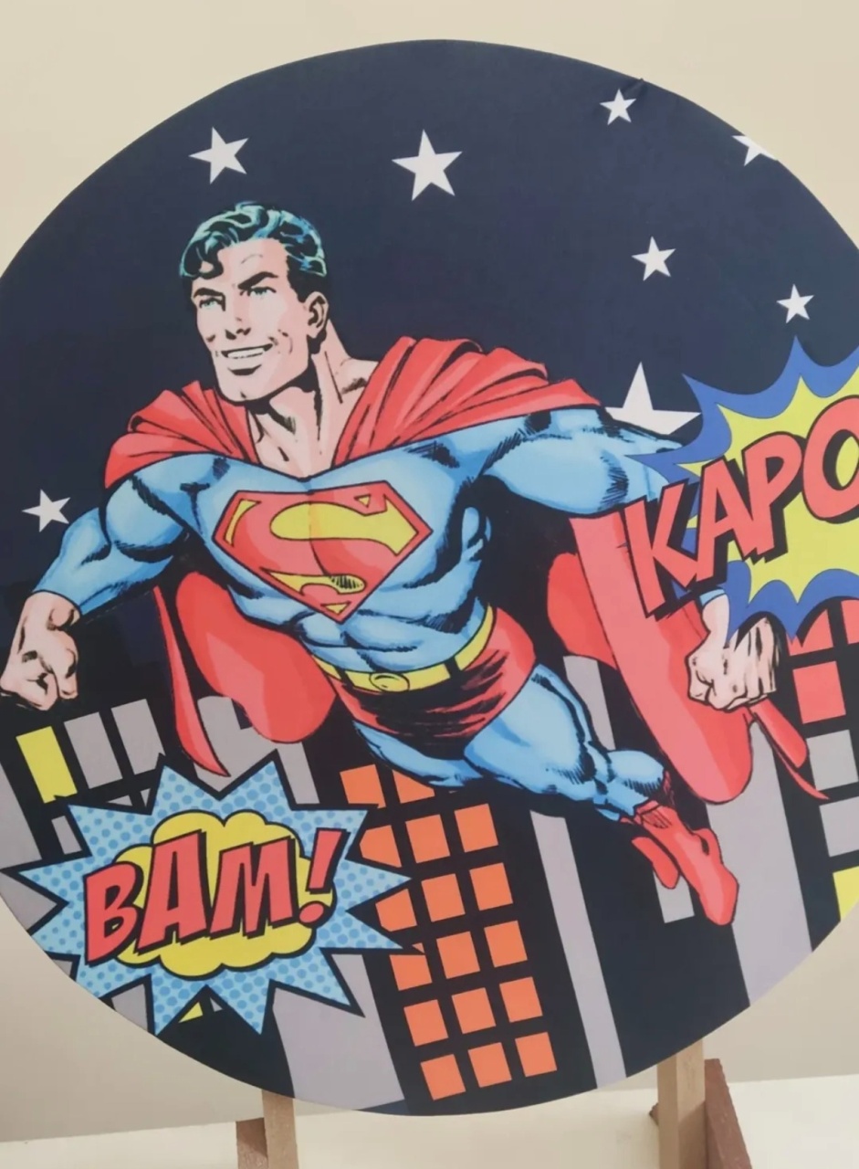 Super Homem (Capa) - Minifestaliv 