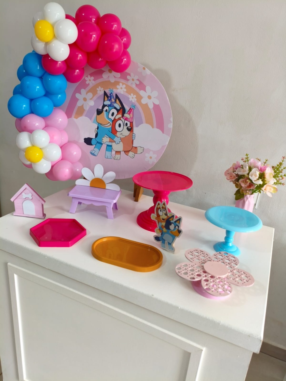 Kit Bluey Y Bingo Rosa  - Minifestaliv 