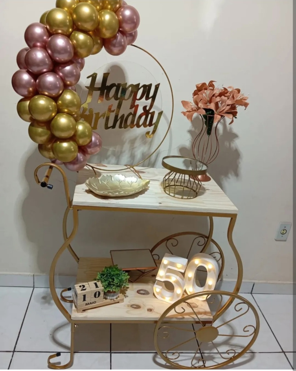 Kit Luxo Carrinho (Happybirthday) - Minifestaliv 