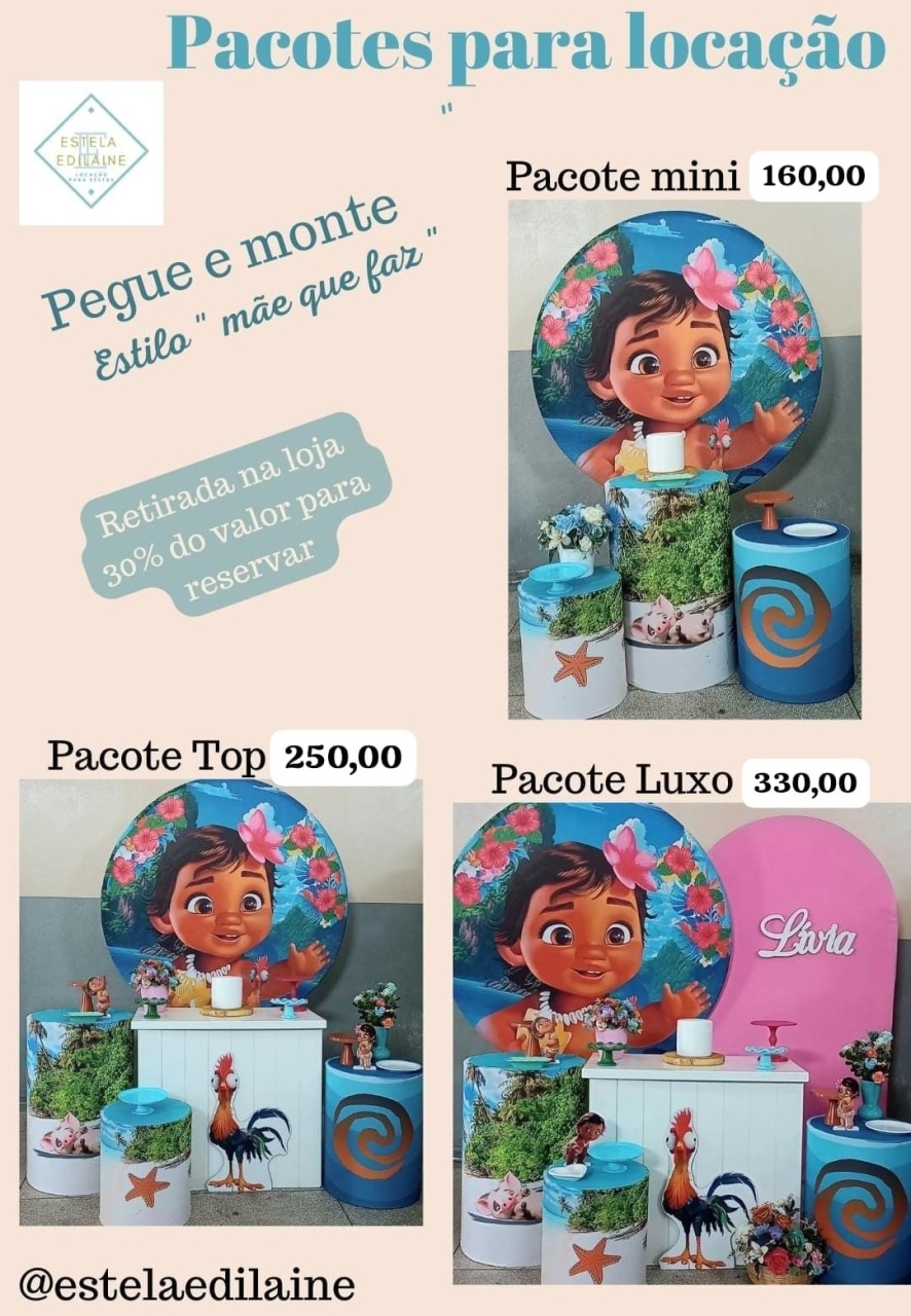 Moana Baby 2 - Estela Edilaine Pegue e monte 