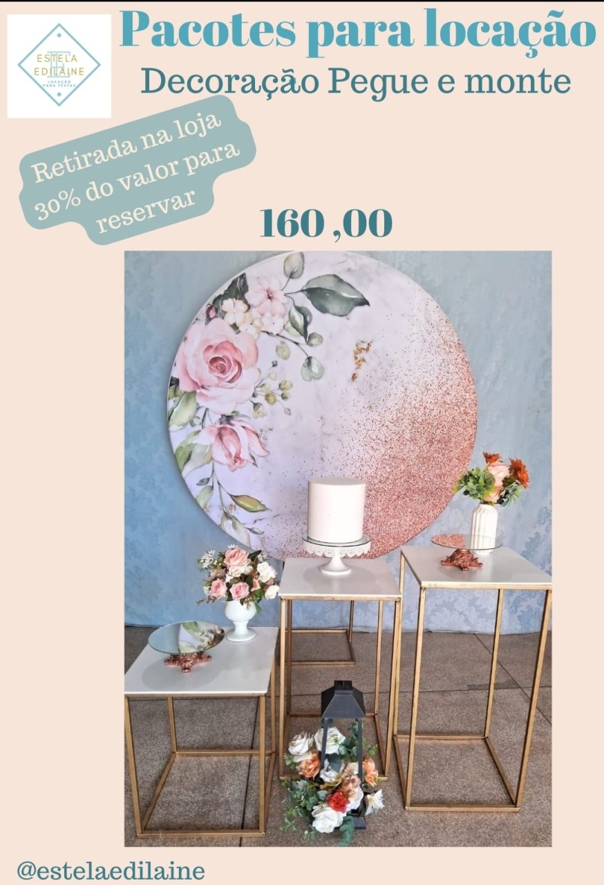 Floral Com Glitter 2 - Estela Edilaine Pegue e monte 