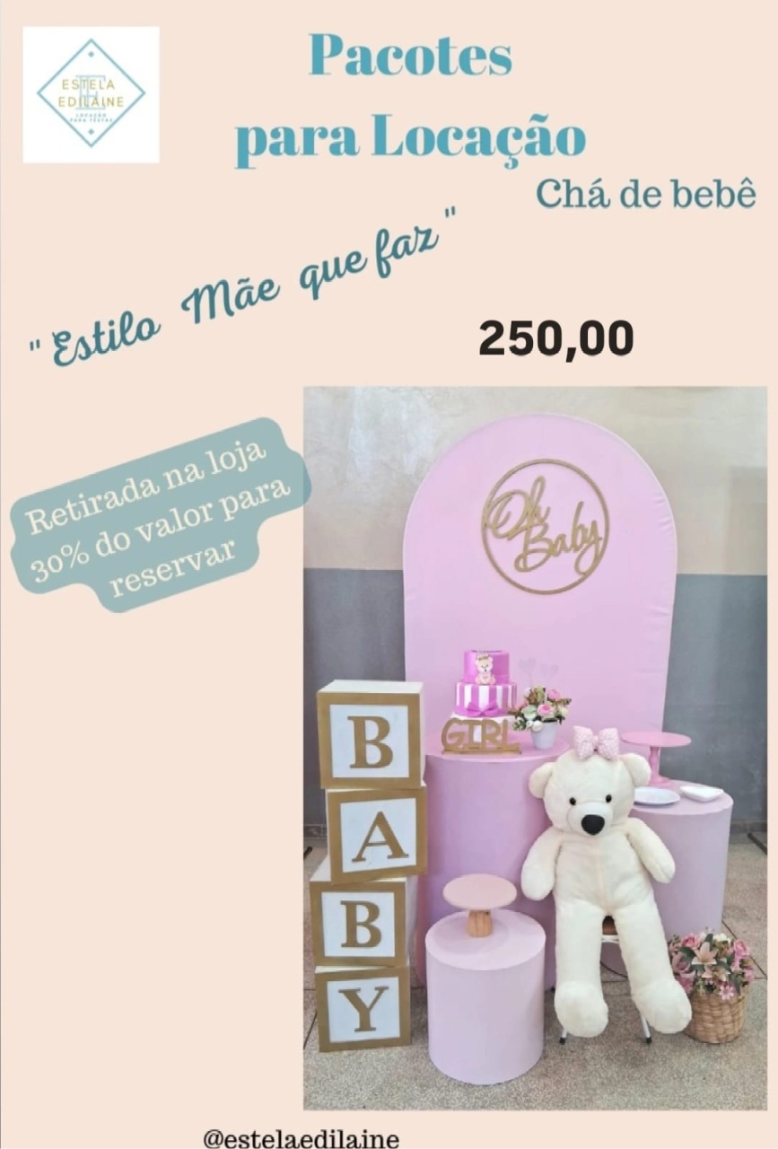 Chá de Bebê - Estela Edilaine Pegue e monte 