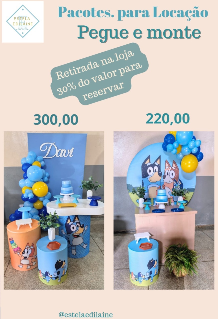 Bluey Menino 2 - Estela Edilaine Pegue e monte 