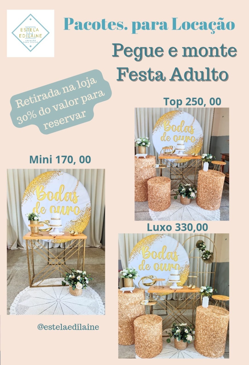 Bodas de Ouro - Estela Edilaine Pegue e monte 