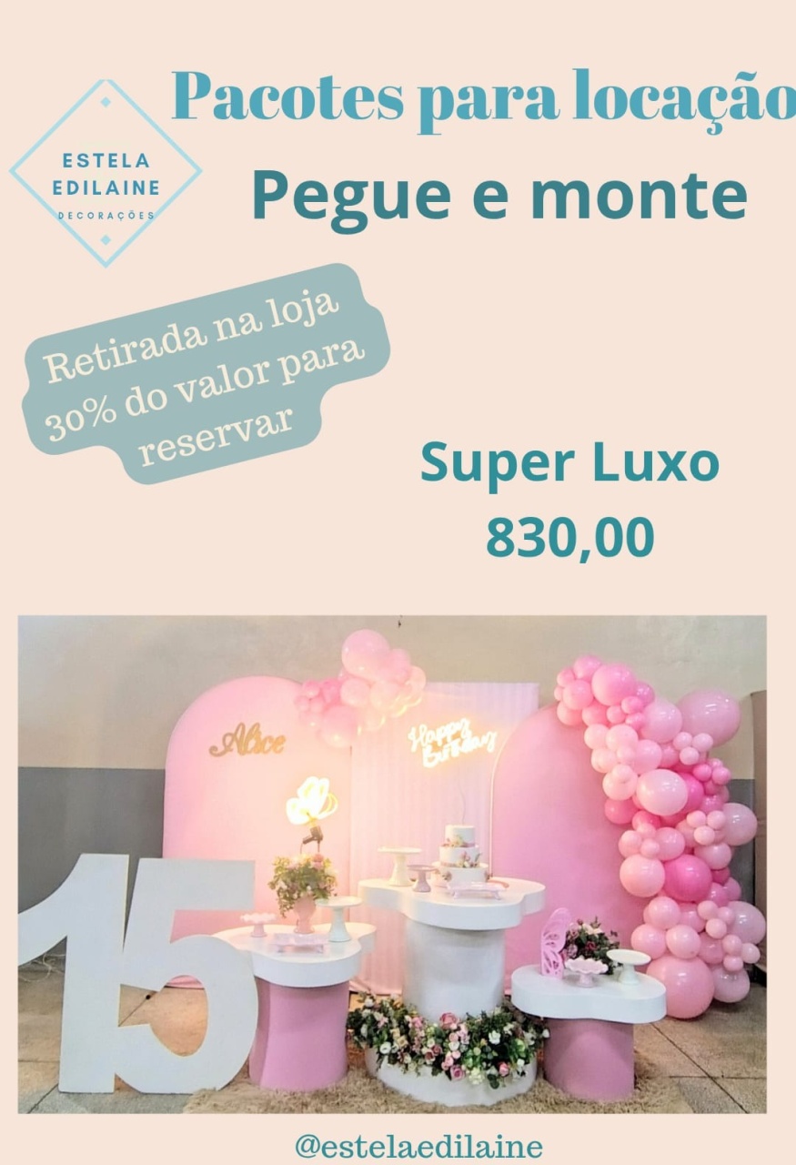 15 Anos/Jardim - Estela Edilaine Pegue e monte 