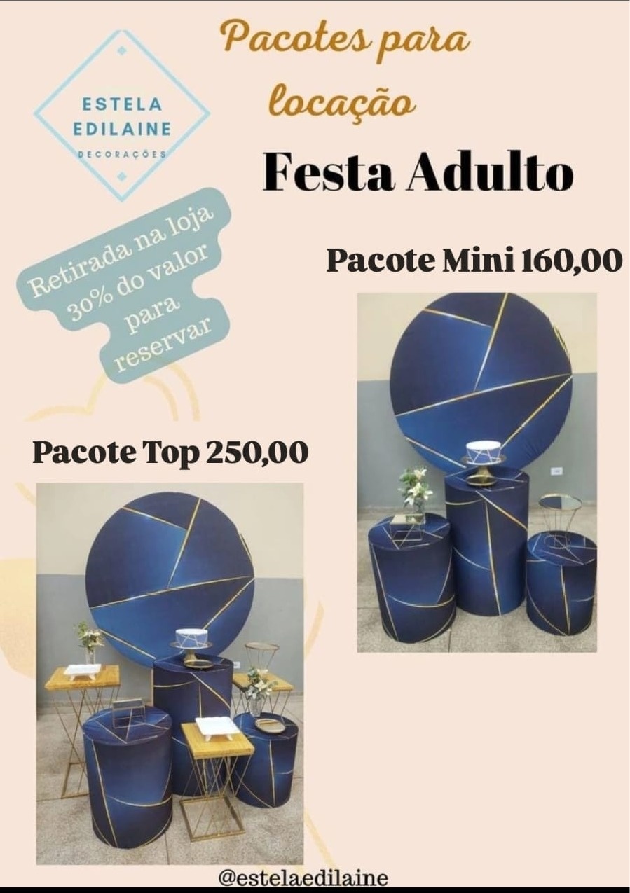 Geométrico Azul - Estela Edilaine Pegue e monte 
