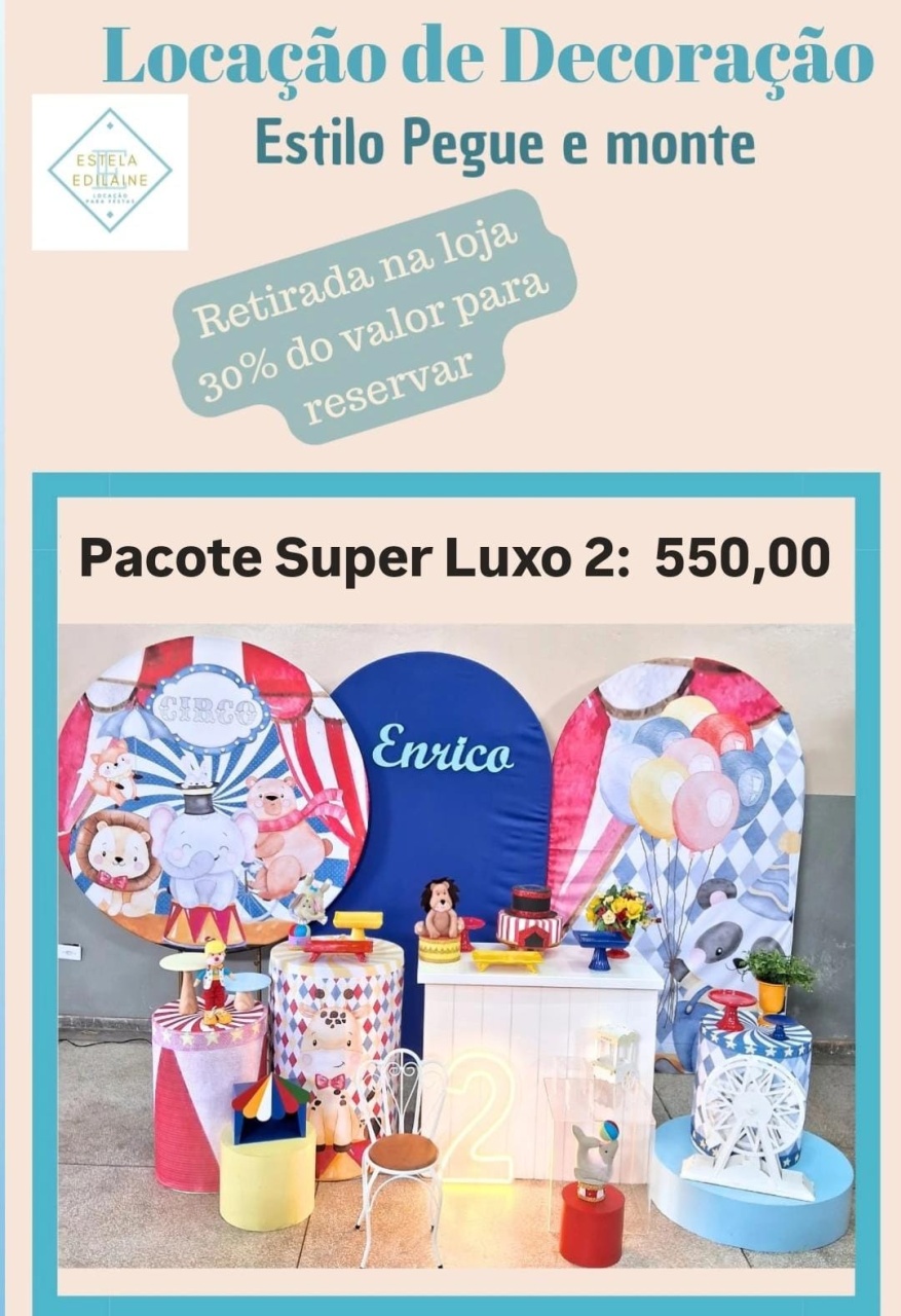 Circo Super Luxo 2 - Estela Edilaine Pegue e monte 