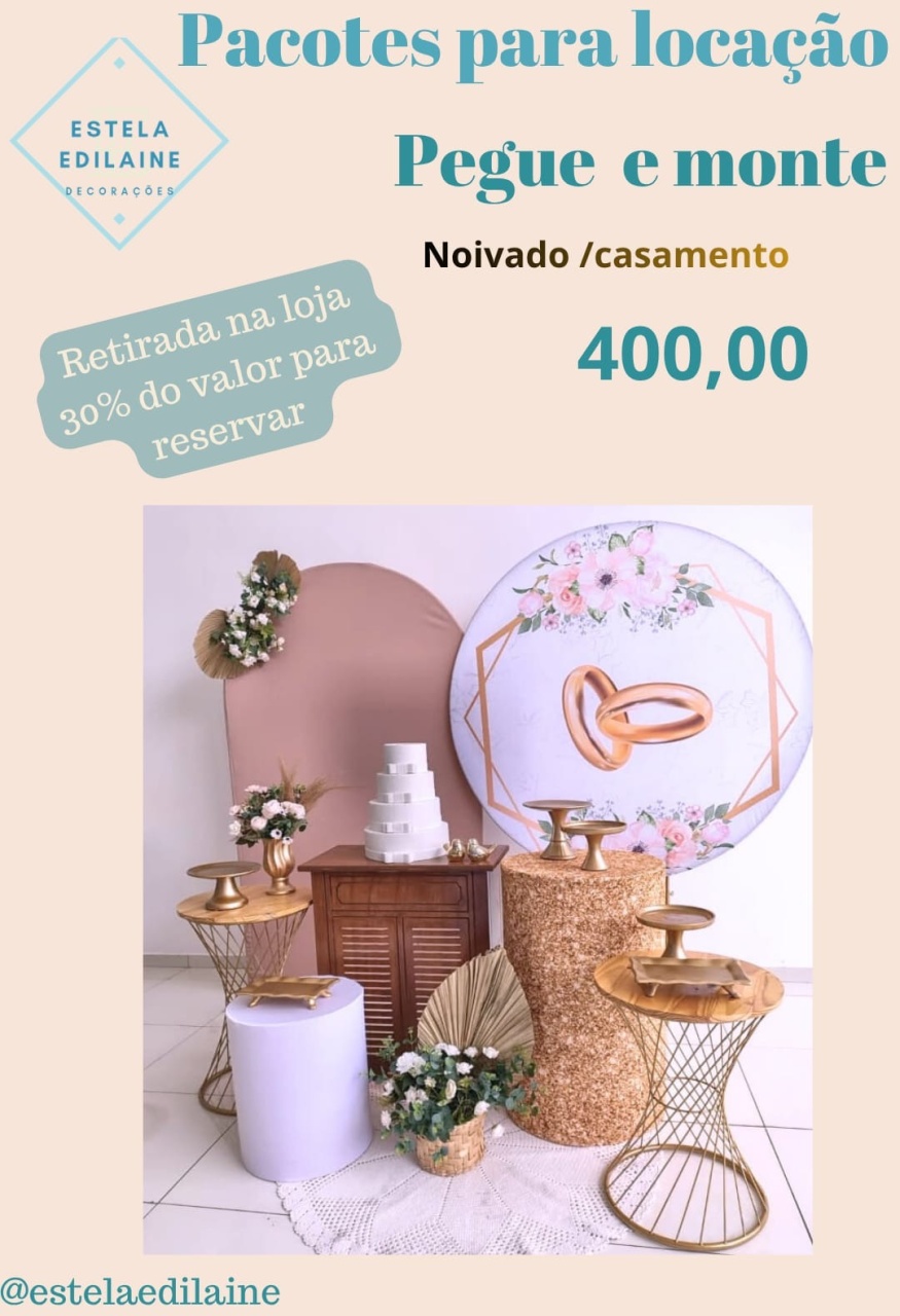 Casamento Aliança - Estela Edilaine Pegue e monte 