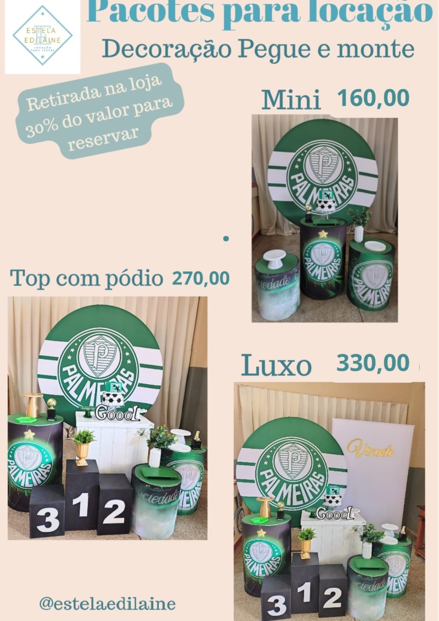 Palmeiras - Estela Edilaine Pegue e monte 