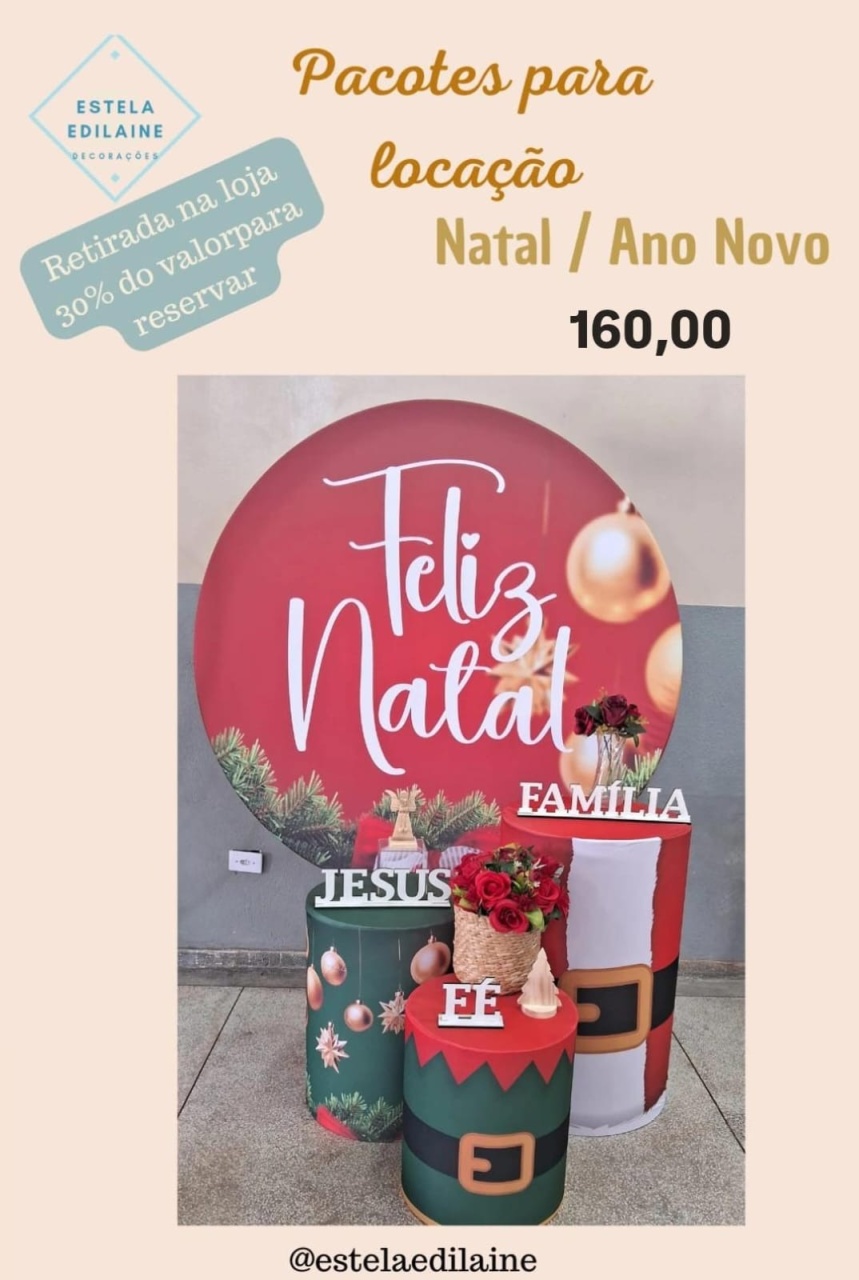 Natal 1 Indisponível  - Estela Edilaine Pegue e monte 