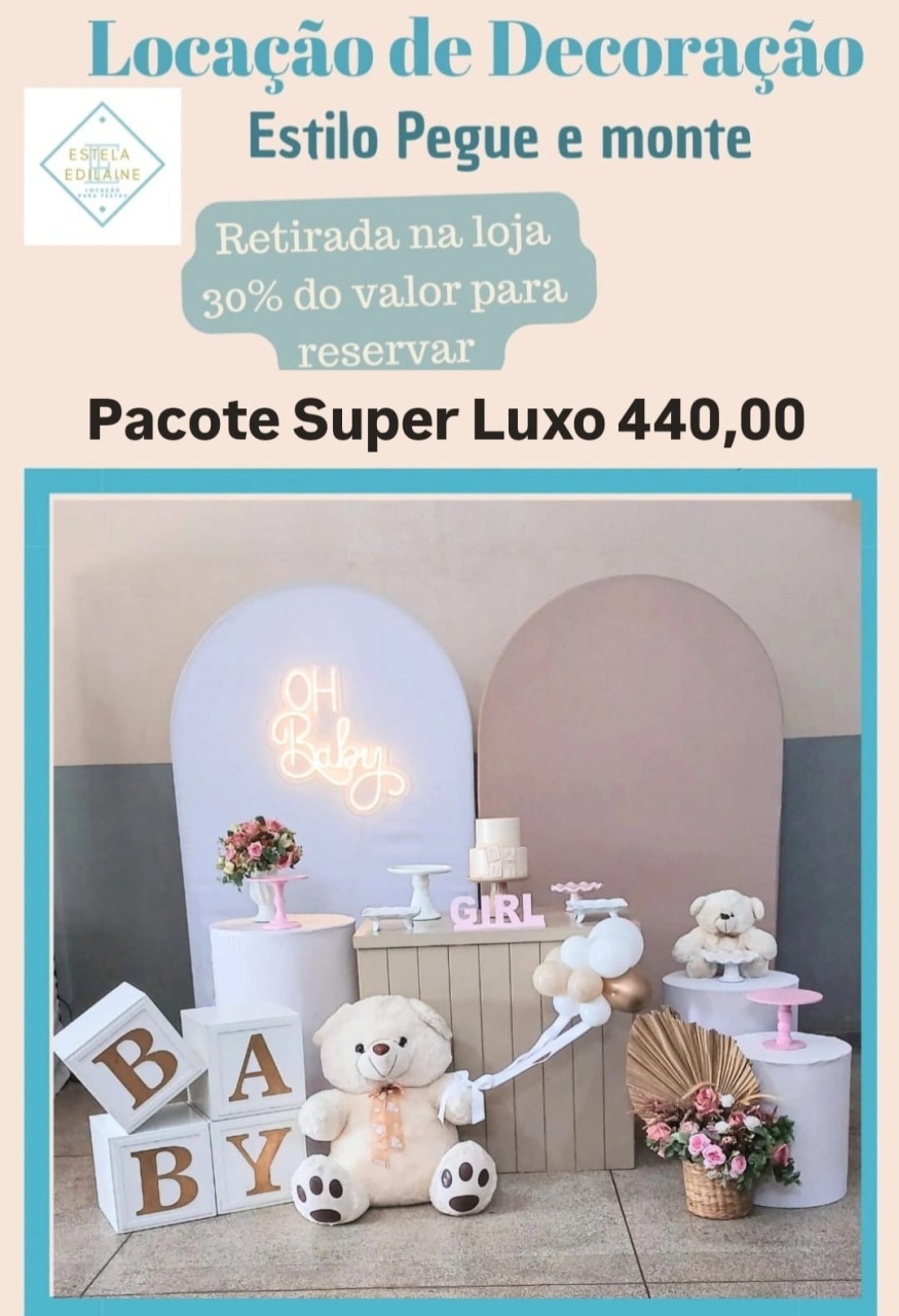 Chá Super Luxo Menina - Estela Edilaine Pegue e monte 