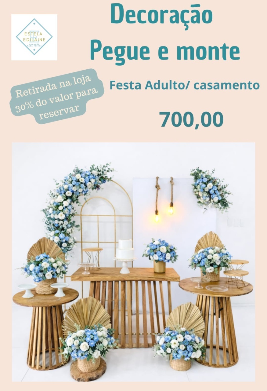 Casamento/ Festa Adulto 2  - Estela Edilaine Pegue e monte 