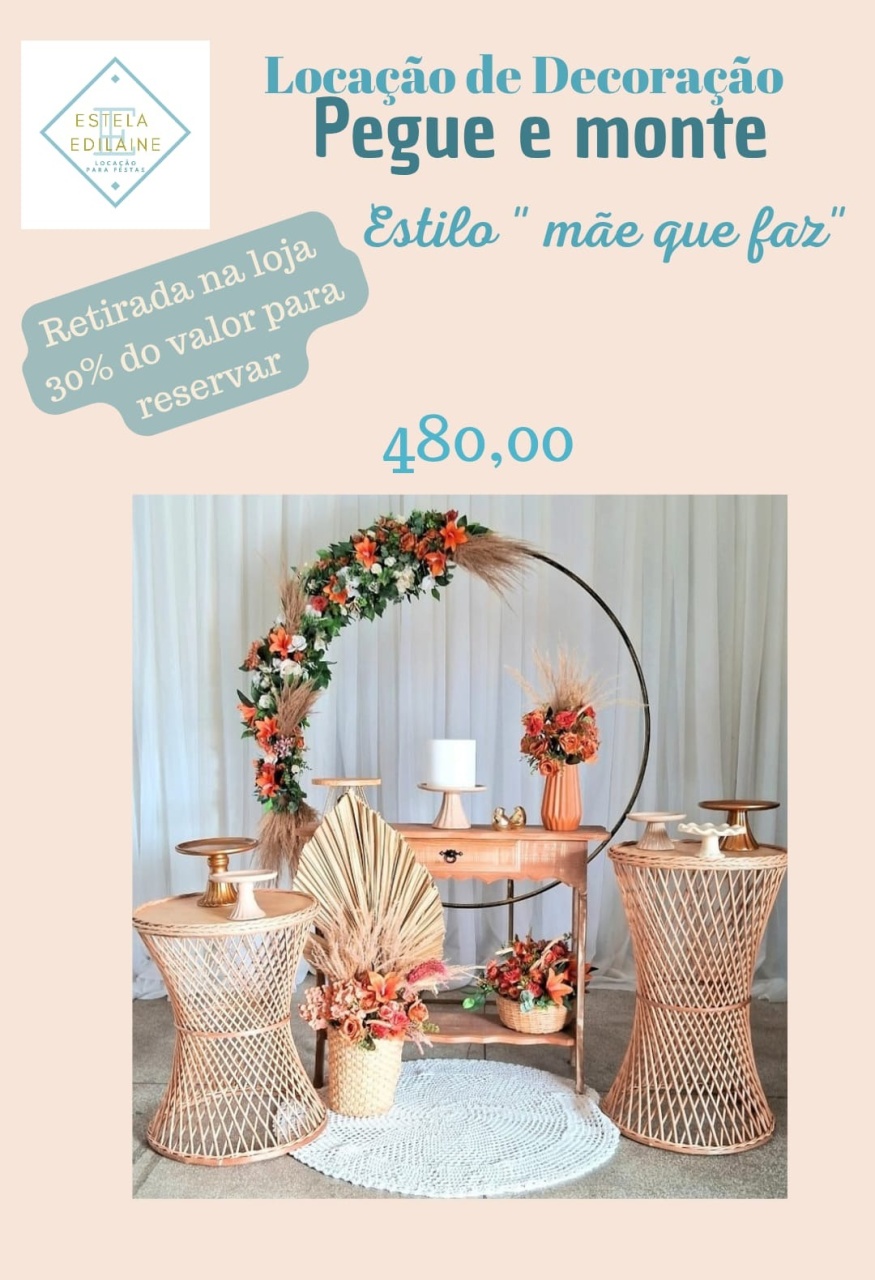 Casamento/Noivado/Adulto - Estela Edilaine Pegue e monte 