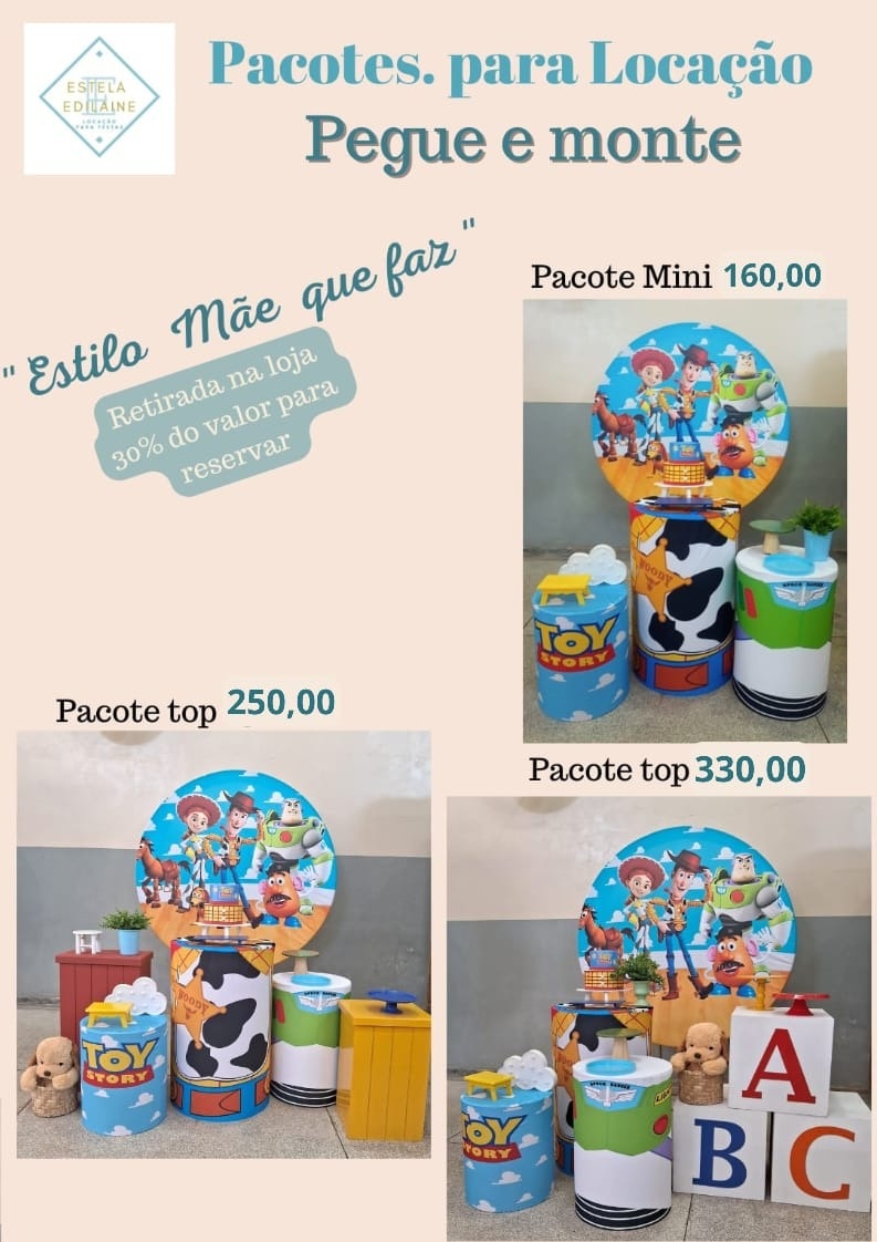 Toy Story - Estela Edilaine Pegue e monte 