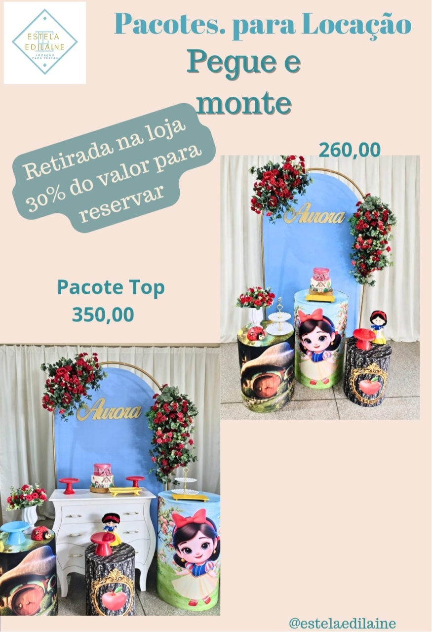 Branca de Neve Cute 2 - Estela Edilaine Pegue e monte 