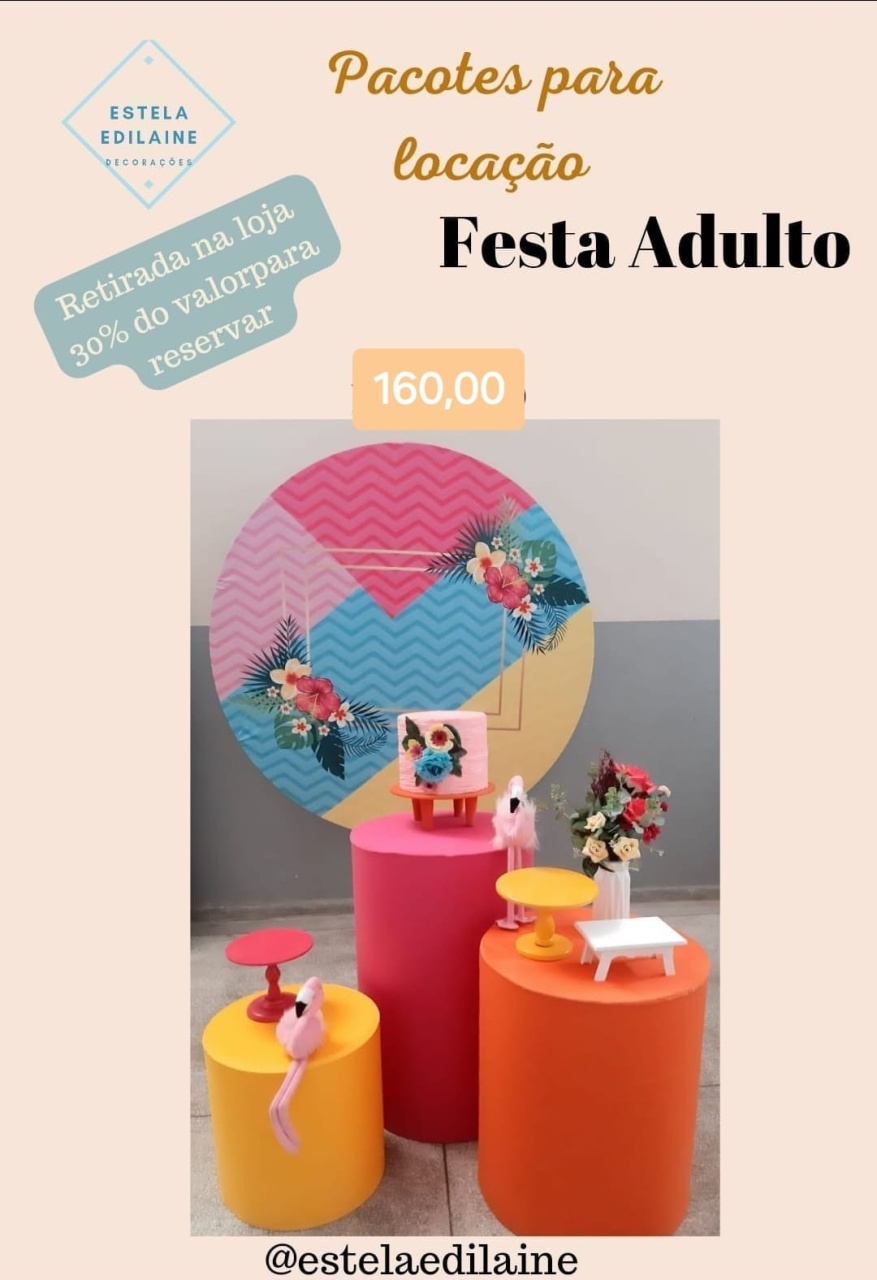 Flamingo/Tropical - Estela Edilaine Pegue e monte 