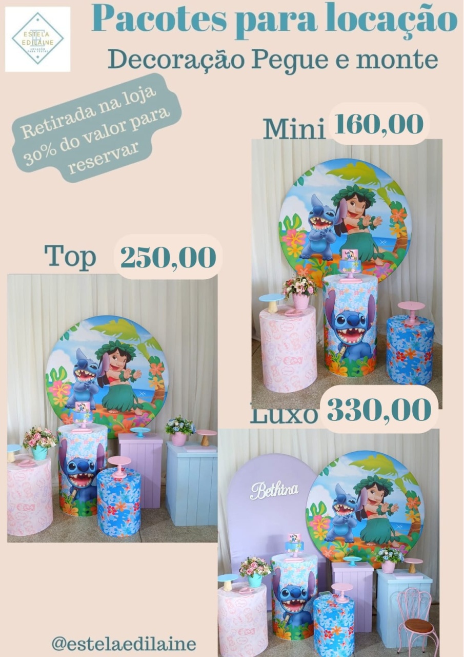 Lilo E Stitch - Estela Edilaine Pegue e monte 