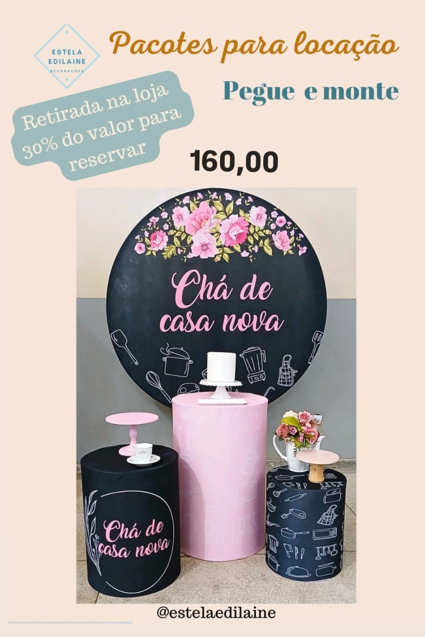 Chá Casa Nova - Estela Edilaine Pegue e monte 