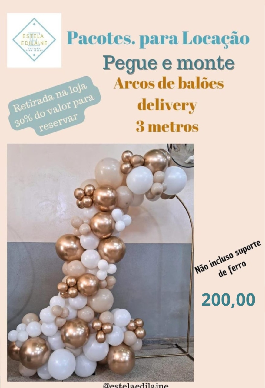 Arco Base Cheia - Estela Edilaine Pegue e monte 