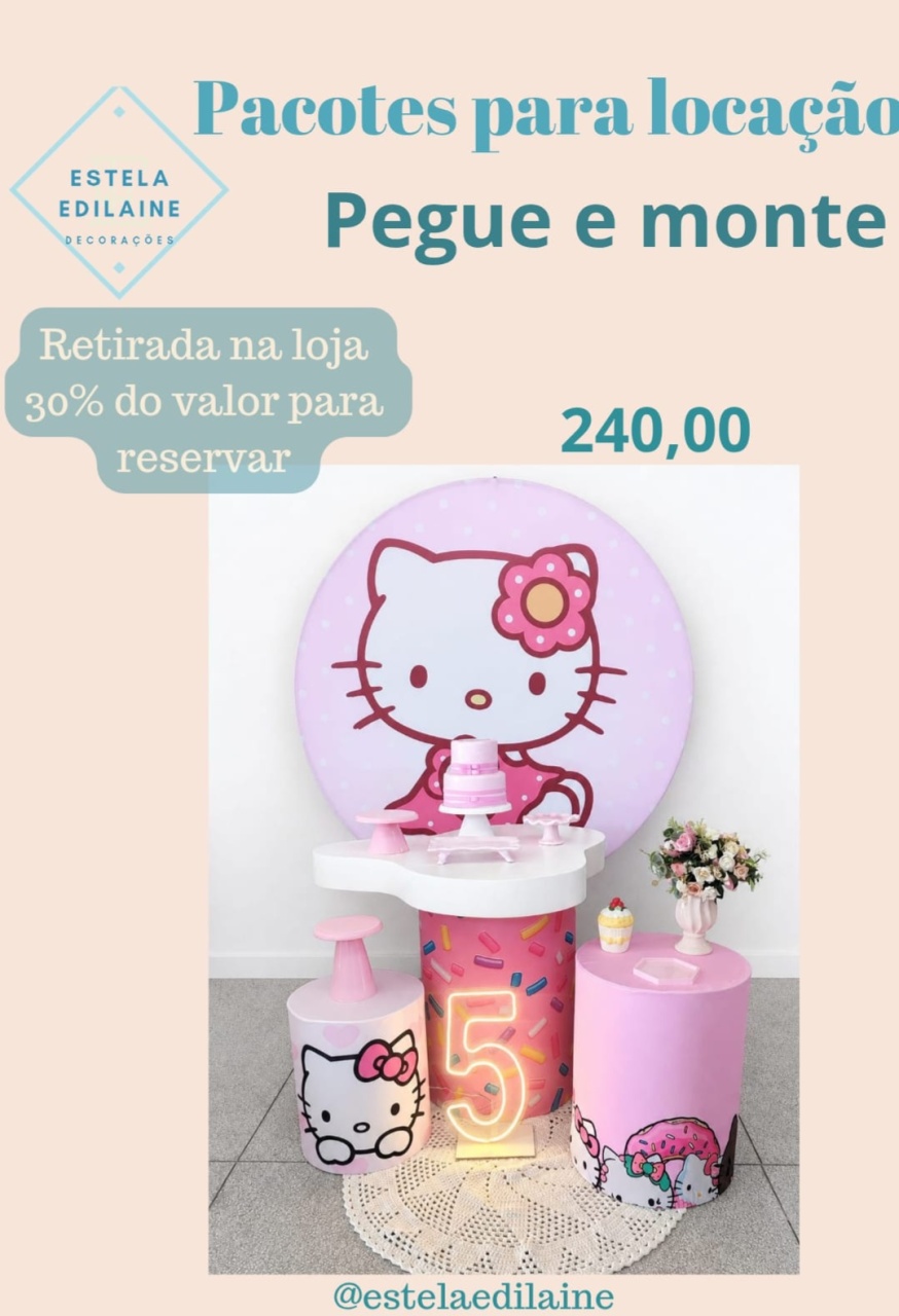 Hello Kitty 2 - Estela Edilaine Pegue e monte 