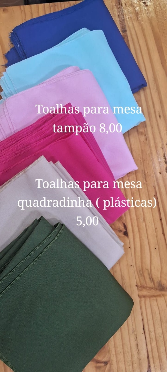 Toalhas de Mesa - Estela Edilaine Pegue e monte 