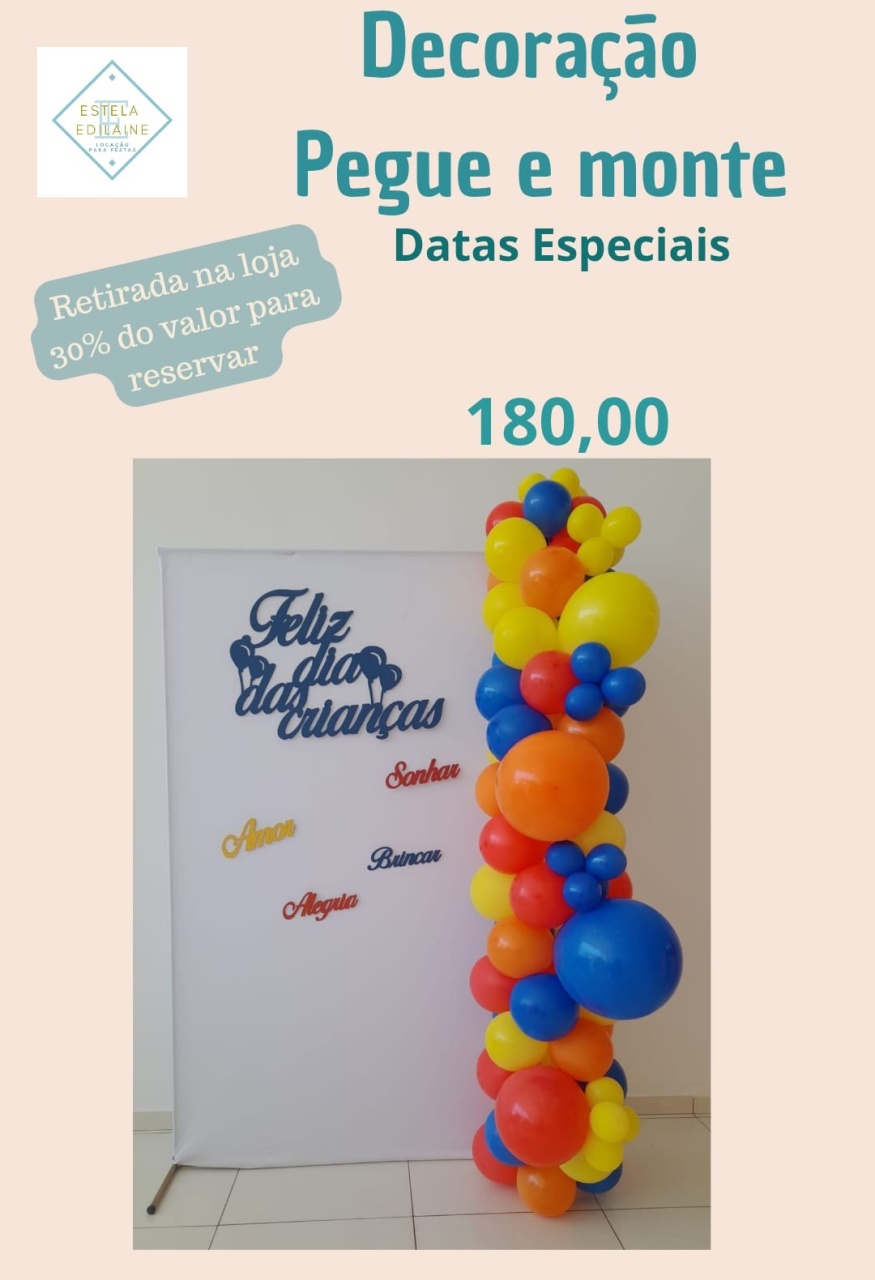 Dia das  Crianças 4 - Estela Edilaine Pegue e monte 