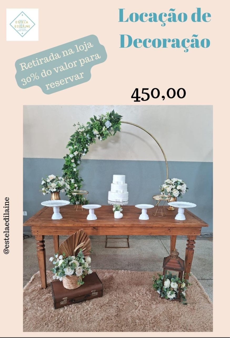 Casamento (Mesa E Painel) - Estela Edilaine Pegue e monte 