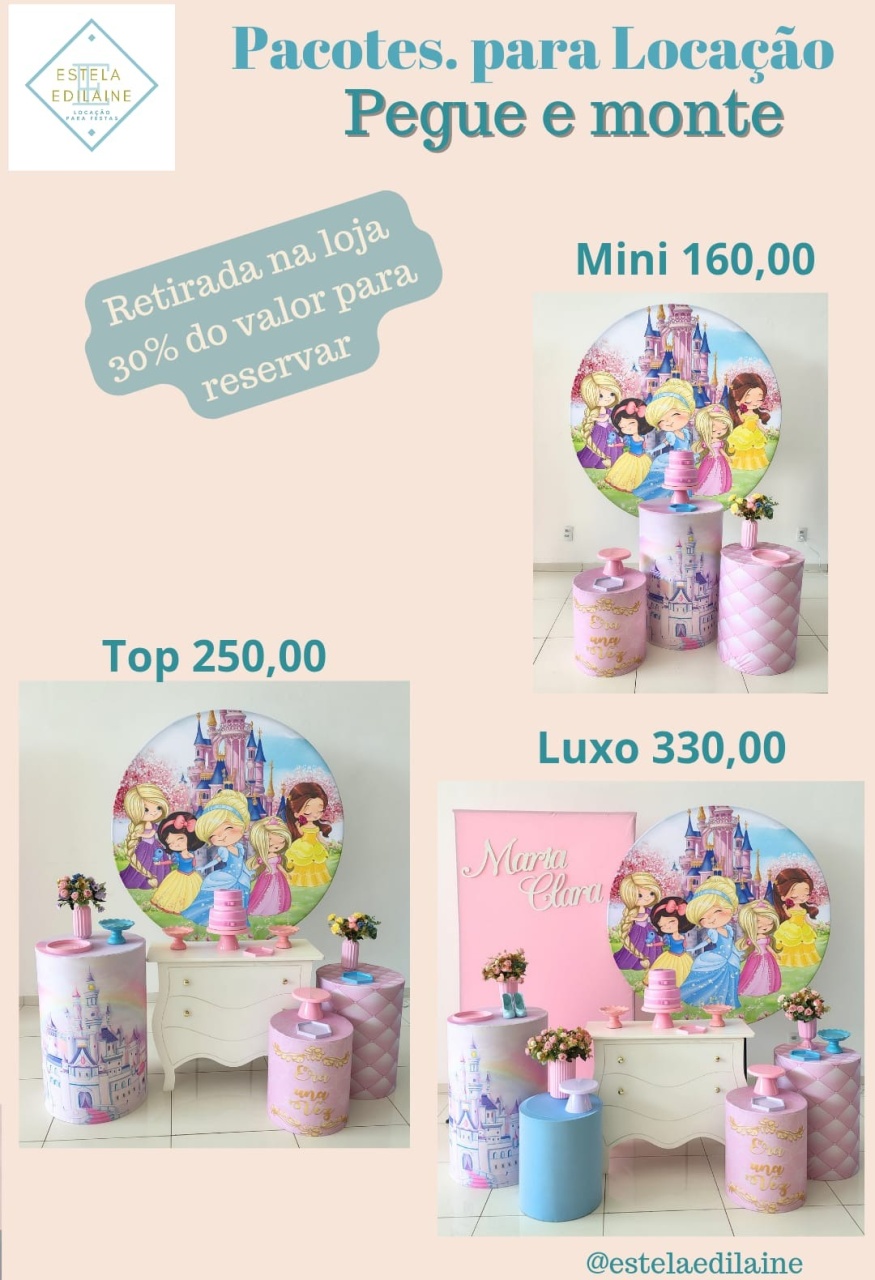 Princesas Cute - Estela Edilaine Pegue e monte 