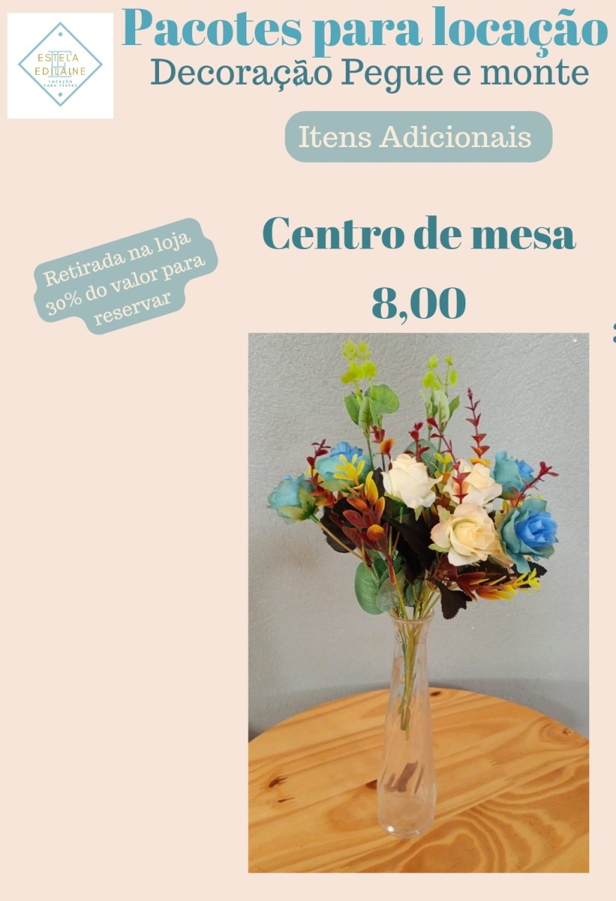 Centro de Mesa 2 (Quant. 10) - Estela Edilaine Pegue e monte 