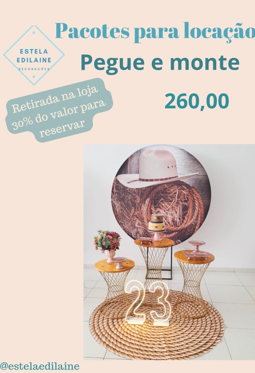 Chapéu / Cowtry Feminino - Estela Edilaine Pegue e monte 