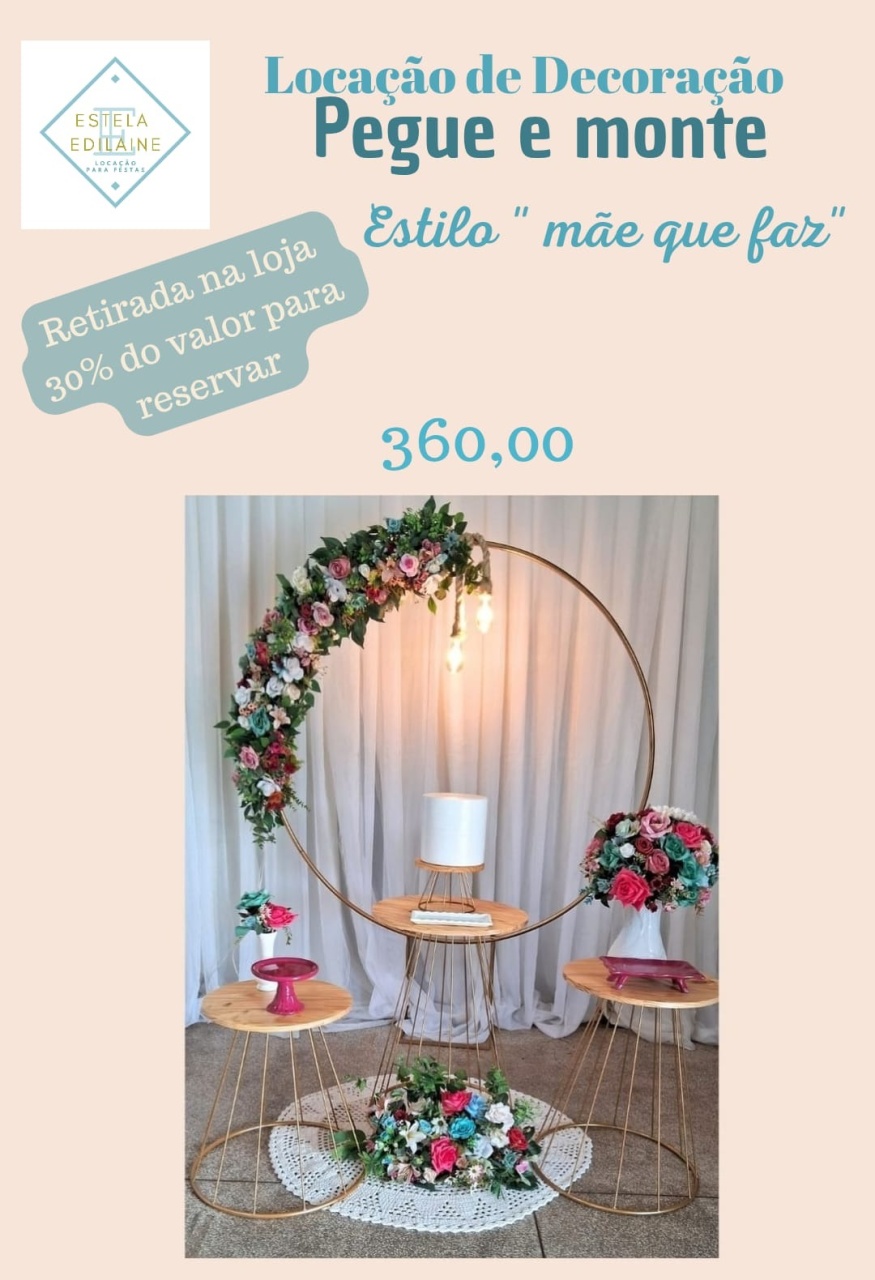 Casamento/Noivado/Adulto - Estela Edilaine Pegue e monte 