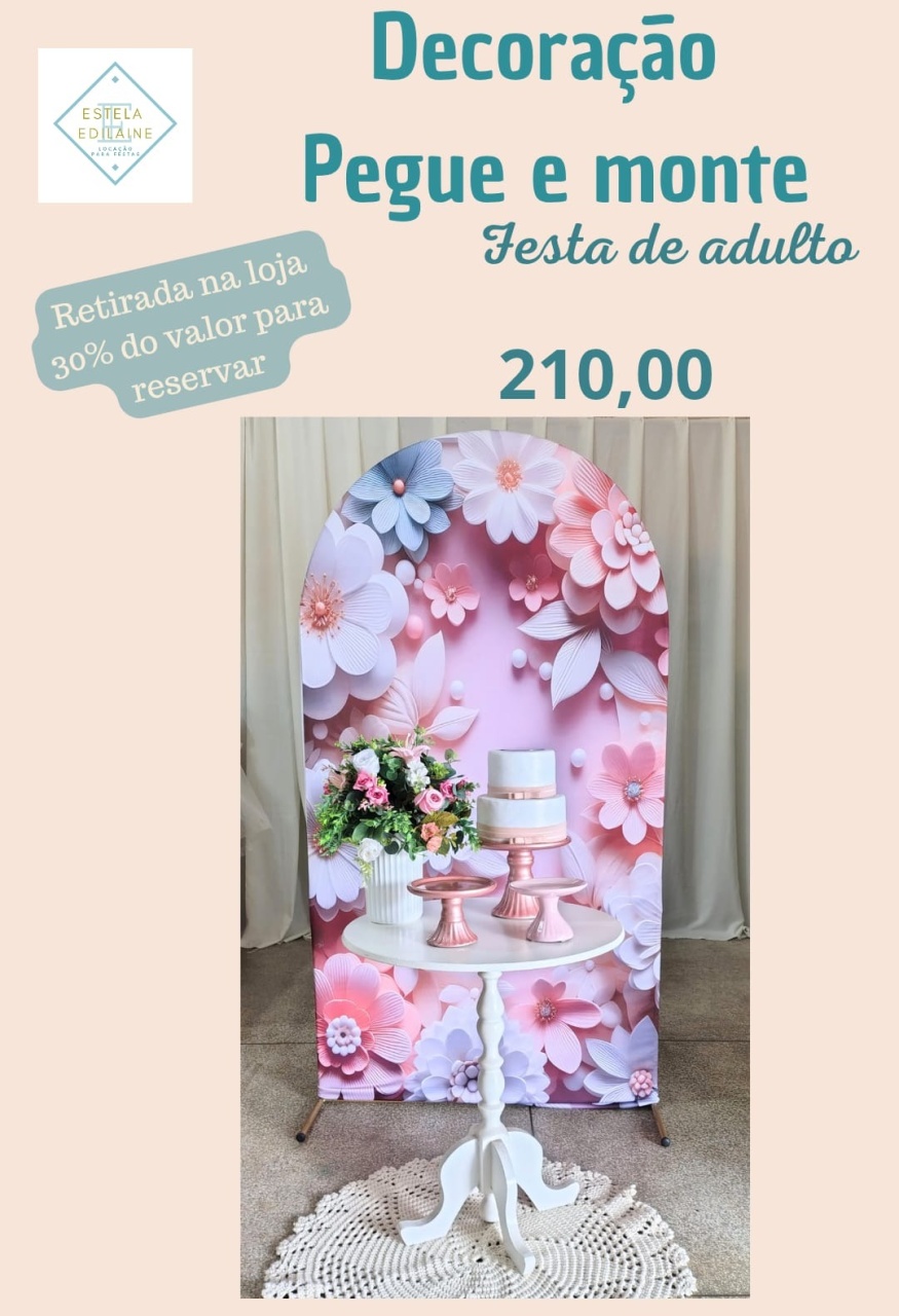 Floral 3D 2 - Estela Edilaine Pegue e monte 