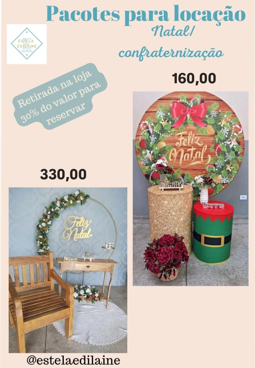 Natal 13 (Disponível) /14 (Indisponível) - Estela Edilaine Pegue e monte 