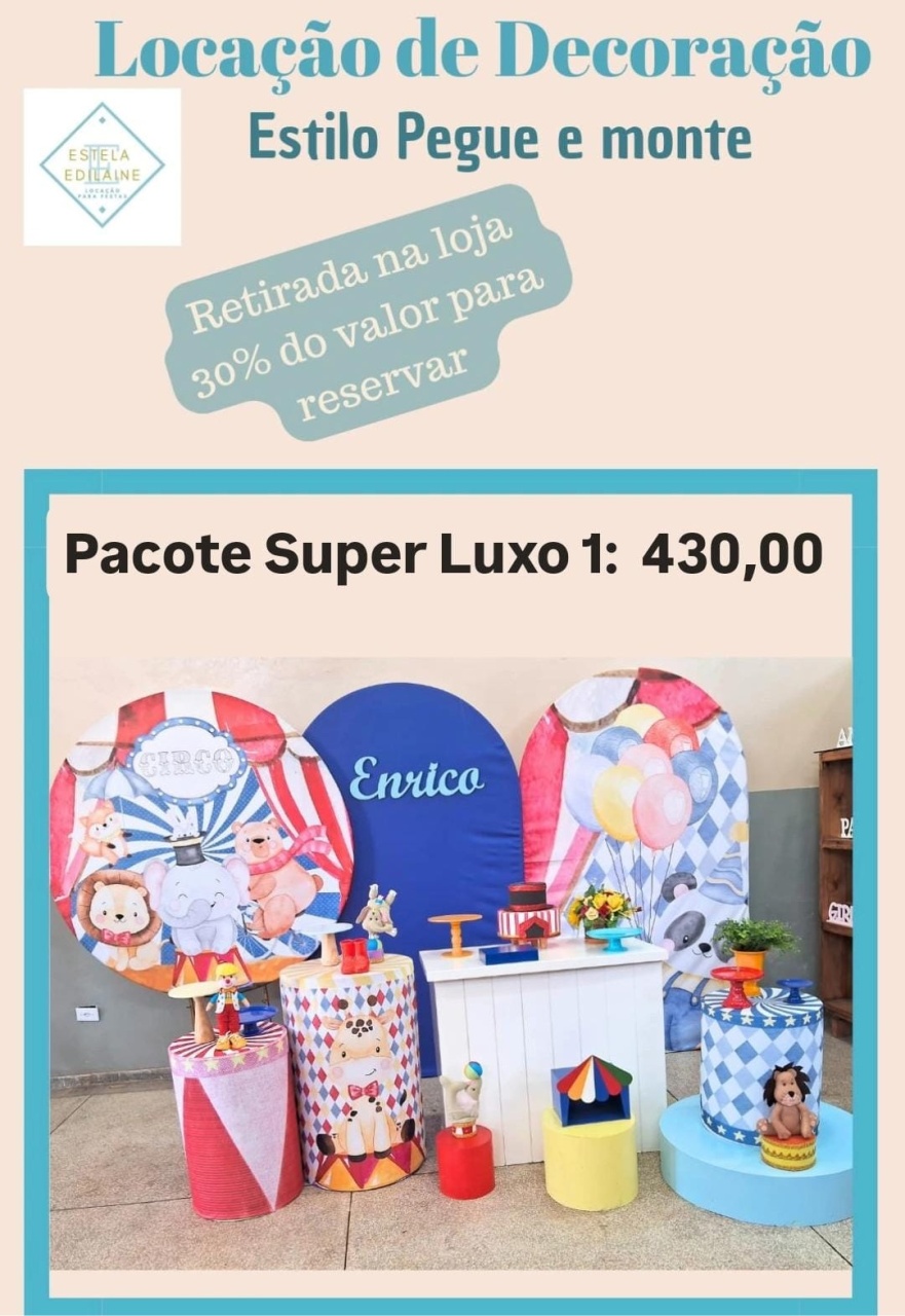 Circo Super Luxo 1 - Estela Edilaine Pegue e monte 