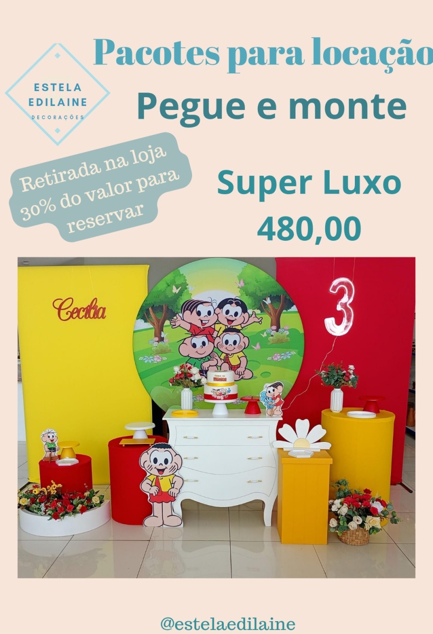 Turma da Mônica Super Luxo - Estela Edilaine Pegue e monte 