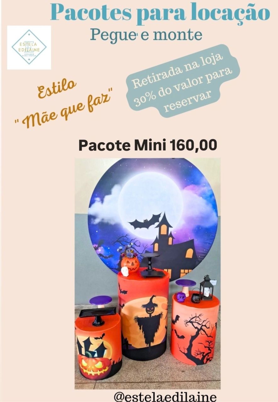 Halloween - Estela Edilaine Pegue e monte 